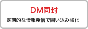 DM同封 定期的な情報発信で囲い込み強化